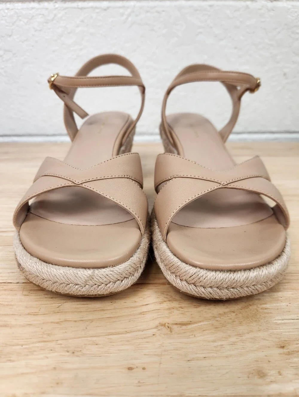 Stuart Weitzman Dayna Suede Espadrille Wedge Size 9